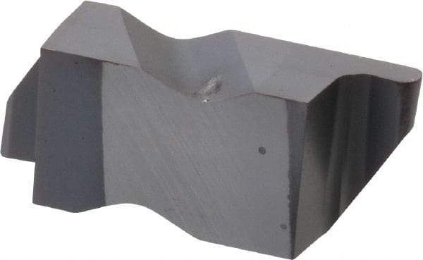 Kennametal - 3031NR Grade KC5025, 1.58mm Cutting Width Carbide Grooving Insert - 2.39mm Max Depth of Cut, Right Hand, 0.79mm Corner Radius, TiAlN Finish - Exact Tool & Supply
