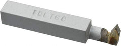 Accupro - 3/8 x 3/8" Shank, Threading Single Point Tool Bit - IDLT-60, Grade Micrograin - Exact Tool & Supply