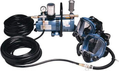 Allegro - Size Adjustable, SAR System - Full Facepiece Headgear, Replacement Window, Use for Industrial & Painting - Exact Tool & Supply
