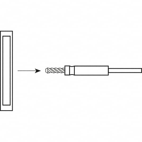 Standard Abrasives - 1/4-20 Star Pad Mandrel - Exact Tool & Supply