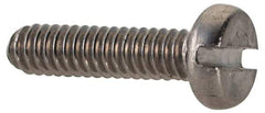 Value Collection - M2x0.40 Metric Coarse, 8mm Length Under Head Slotted Drive Machine Screw - Fillister Head, Grade 18-8 & A2 Stainless Steel, Uncoated, Without Washer - Exact Tool & Supply