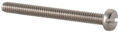 Value Collection - M2x0.40 Metric Coarse, 20mm Length Under Head Slotted Drive Machine Screw - Fillister Head, Grade 18-8 & A2 Stainless Steel, Uncoated, Without Washer - Exact Tool & Supply
