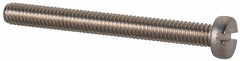 Value Collection - M2.5x0.45 Metric Coarse, 25mm Length Under Head Slotted Drive Machine Screw - Fillister Head, Grade 18-8 & A2 Stainless Steel, Uncoated, Without Washer - Exact Tool & Supply