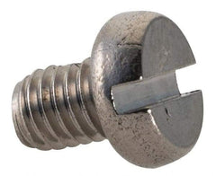 Value Collection - M3x0.50 Metric Coarse, 4mm Length Under Head Slotted Drive Machine Screw - Fillister Head, Grade 18-8 & A2 Stainless Steel, Uncoated, Without Washer - Exact Tool & Supply