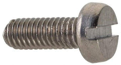 Value Collection - M3x0.50 Metric Coarse, 8mm Length Under Head Slotted Drive Machine Screw - Fillister Head, Grade 18-8 & A2 Stainless Steel, Uncoated, Without Washer - Exact Tool & Supply
