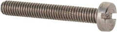 Value Collection - M3x0.50 Metric Coarse, 20mm Length Under Head Slotted Drive Machine Screw - Fillister Head, Grade 18-8 & A2 Stainless Steel, Uncoated, Without Washer - Exact Tool & Supply