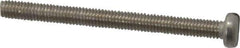 Value Collection - M3x0.50 Metric Coarse, 50mm Length Under Head Slotted Drive Machine Screw - Fillister Head, Grade 18-8 & A2 Stainless Steel, Uncoated, Without Washer - Exact Tool & Supply