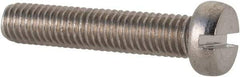 Value Collection - M5x0.80 Metric Coarse, 25mm Length Under Head Slotted Drive Machine Screw - Fillister Head, Grade 18-8 & A2 Stainless Steel, Uncoated, Without Washer - Exact Tool & Supply