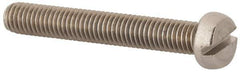 Value Collection - M5x0.80 Metric Coarse, 35mm Length Under Head Slotted Drive Machine Screw - Fillister Head, Grade 18-8 & A2 Stainless Steel, Uncoated, Without Washer - Exact Tool & Supply