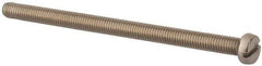 Value Collection - M5x0.80 Metric Coarse, 80mm Length Under Head Slotted Drive Machine Screw - Fillister Head, Grade 18-8 & A2 Stainless Steel, Uncoated, Without Washer - Exact Tool & Supply