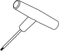 Kennametal - 2.5mm Hex Drive, Driver for Indexable Modular Drills - Compatible with Lock Screws - Exact Tool & Supply