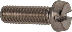 Value Collection - M6x1.00 Metric Coarse, 18mm Length Under Head Slotted Drive Machine Screw - Fillister Head, Grade 18-8 & A2 Stainless Steel, Uncoated, Without Washer - Exact Tool & Supply