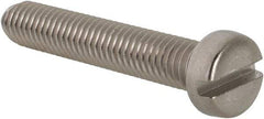 Value Collection - M6x1.00 Metric Coarse, 35mm Length Under Head Slotted Drive Machine Screw - Fillister Head, Grade 18-8 & A2 Stainless Steel, Uncoated, Without Washer - Exact Tool & Supply