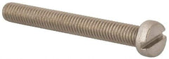 Value Collection - M6x1.00 Metric Coarse, 50mm Length Under Head Slotted Drive Machine Screw - Fillister Head, Grade 18-8 & A2 Stainless Steel, Uncoated, Without Washer - Exact Tool & Supply
