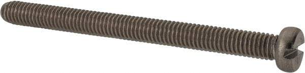 Value Collection - M6x1.00 Metric Coarse, 70mm Length Under Head Slotted Drive Machine Screw - Fillister Head, Grade 18-8 & A2 Stainless Steel, Uncoated, Without Washer - Exact Tool & Supply