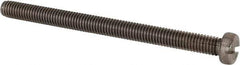 Value Collection - M6x1.00 Metric Coarse, 80mm Length Under Head Slotted Drive Machine Screw - Fillister Head, Grade 18-8 & A2 Stainless Steel, Uncoated, Without Washer - Exact Tool & Supply