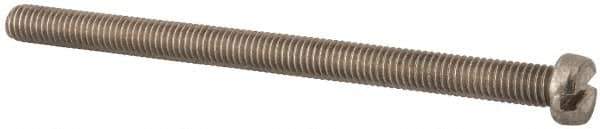 Value Collection - M6x1.00 Metric Coarse, 90mm Length Under Head Slotted Drive Machine Screw - Fillister Head, Grade 18-8 & A2 Stainless Steel, Uncoated, Without Washer - Exact Tool & Supply