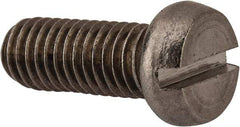 Value Collection - M8x1.25 Metric Coarse, 20mm Length Under Head Slotted Drive Machine Screw - Fillister Head, Grade 18-8 & A2 Stainless Steel, Uncoated, Without Washer - Exact Tool & Supply