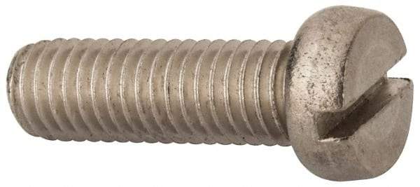 Value Collection - M8x1.25 Metric Coarse, 25mm Length Under Head Slotted Drive Machine Screw - Fillister Head, Grade 18-8 & A2 Stainless Steel, Uncoated, Without Washer - Exact Tool & Supply