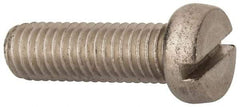 Value Collection - M8x1.25 Metric Coarse, 25mm Length Under Head Slotted Drive Machine Screw - Fillister Head, Grade 18-8 & A2 Stainless Steel, Uncoated, Without Washer - Exact Tool & Supply