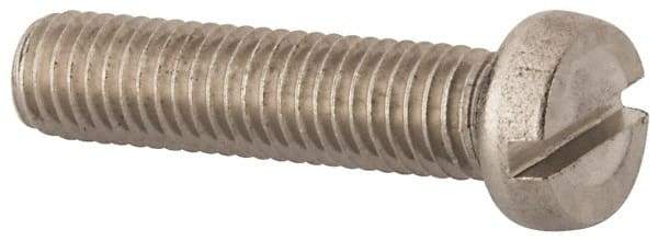 Value Collection - M8x1.25 Metric Coarse, 35mm Length Under Head Slotted Drive Machine Screw - Fillister Head, Grade 18-8 & A2 Stainless Steel, Uncoated, Without Washer - Exact Tool & Supply