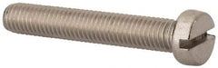 Value Collection - M8x1.25 Metric Coarse, 50mm Length Under Head Slotted Drive Machine Screw - Fillister Head, Grade 18-8 & A2 Stainless Steel, Uncoated, Without Washer - Exact Tool & Supply