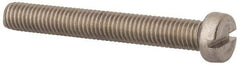 Value Collection - M8x1.25 Metric Coarse, 60mm Length Under Head Slotted Drive Machine Screw - Fillister Head, Grade 18-8 & A2 Stainless Steel, Uncoated, Without Washer - Exact Tool & Supply