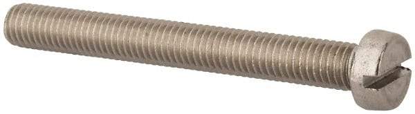 Value Collection - M8x1.25 Metric Coarse, 70mm Length Under Head Slotted Drive Machine Screw - Fillister Head, Grade 18-8 & A2 Stainless Steel, Uncoated, Without Washer - Exact Tool & Supply