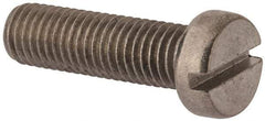 Value Collection - M10x1.50 Metric Coarse, 35mm Length Under Head Slotted Drive Machine Screw - Fillister Head, Grade 18-8 & A2 Stainless Steel, Uncoated, Without Washer - Exact Tool & Supply