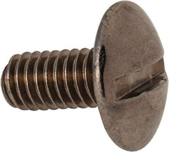 Value Collection - M4x0.70 Metric Coarse, 8mm Length Under Head Slotted Drive Machine Screw - Truss Head, Grade 18-8 & A2 Stainless Steel, Uncoated, Without Washer - Exact Tool & Supply