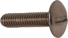 Value Collection - M4x0.70 Metric Coarse, 16mm Length Under Head Slotted Drive Machine Screw - Truss Head, Grade 18-8 & A2 Stainless Steel, Uncoated, Without Washer - Exact Tool & Supply