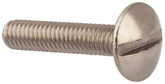 Value Collection - M4x0.70 Metric Coarse, 20mm Length Under Head Slotted Drive Machine Screw - Truss Head, Grade 18-8 & A2 Stainless Steel, Uncoated, Without Washer - Exact Tool & Supply