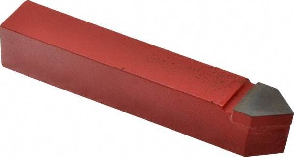 Interstate - 3/4 x 3/4" Shank, Pointed Nose Single Point Tool Bit - D-12, Grade C2 - Exact Tool & Supply