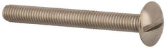 Value Collection - M5x0.80 Metric Coarse, 45mm Length Under Head Slotted Drive Machine Screw - Truss Head, Grade 18-8 & A2 Stainless Steel, Uncoated, Without Washer - Exact Tool & Supply
