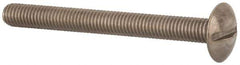 Value Collection - M5x0.80 Metric Coarse, 50mm Length Under Head Slotted Drive Machine Screw - Truss Head, Grade 18-8 & A2 Stainless Steel, Uncoated, Without Washer - Exact Tool & Supply