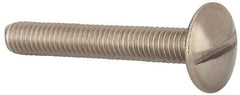 Value Collection - M6x1.00 Metric Coarse, 40mm Length Under Head Slotted Drive Machine Screw - Truss Head, Grade 18-8 & A2 Stainless Steel, Uncoated, Without Washer - Exact Tool & Supply