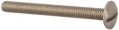 Value Collection - M6x1.00 Metric Coarse, 60mm Length Under Head Slotted Drive Machine Screw - Truss Head, Grade 18-8 & A2 Stainless Steel, Uncoated, Without Washer - Exact Tool & Supply