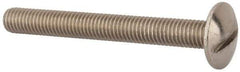 Value Collection - M8x1.25 Metric Coarse, 70mm Length Under Head Slotted Drive Machine Screw - Truss Head, Grade 18-8 & A2 Stainless Steel, Uncoated, Without Washer - Exact Tool & Supply