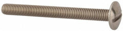 Value Collection - M8x1.25 Metric Coarse, 80mm Length Under Head Slotted Drive Machine Screw - Truss Head, Grade 18-8 & A2 Stainless Steel, Uncoated, Without Washer - Exact Tool & Supply