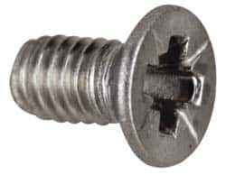 Value Collection - M2x0.40 Metric Coarse, 5mm OAL Pozidriv Drive Machine Screw - Flat Head, Grade 18-8 & A2 Stainless Steel, Uncoated, Without Washer - Exact Tool & Supply
