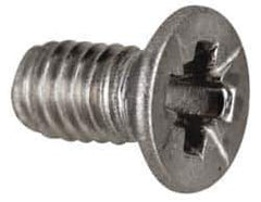 Value Collection - M2x0.40 Metric Coarse, 5mm OAL Pozidriv Drive Machine Screw - Flat Head, Grade 18-8 & A2 Stainless Steel, Uncoated, Without Washer - Exact Tool & Supply