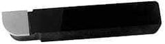 Accupro - 2-1/2 Inch Long, 3/32 Inch Radius, Left Hand, Convex, RXL Style Radius Cutting Tool Bit - 3/8 Inch Long Tip, 3/32 Inch Thick, 3/8 Inch Shank Square, Carbide Tip - Exact Tool & Supply