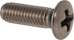 Value Collection - M3x0.50 Metric Coarse, 10mm OAL Phillips Drive Machine Screw - Oval Head, Grade 18-8 & A2 Stainless Steel, Uncoated, Without Washer - Exact Tool & Supply