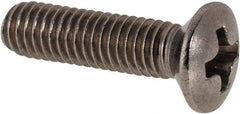 Value Collection - M3x0.50 Metric Coarse, 12mm OAL Phillips Drive Machine Screw - Oval Head, Grade 18-8 & A2 Stainless Steel, Uncoated, Without Washer - Exact Tool & Supply