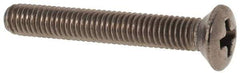 Value Collection - M3x0.50 Metric Coarse, 20mm OAL Phillips Drive Machine Screw - Oval Head, Grade 18-8 & A2 Stainless Steel, Uncoated, Without Washer - Exact Tool & Supply