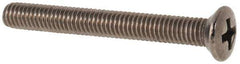 Value Collection - M3x0.50 Metric Coarse, 25mm OAL Phillips Drive Machine Screw - Oval Head, Grade 18-8 & A2 Stainless Steel, Uncoated, Without Washer - Exact Tool & Supply