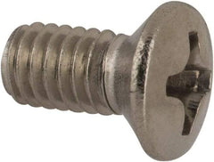 Value Collection - M4x0.70 Metric Coarse, 8mm OAL Phillips Drive Machine Screw - Oval Head, Grade 18-8 & A2 Stainless Steel, Uncoated, Without Washer - Exact Tool & Supply