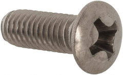 Value Collection - M4x0.70 Metric Coarse, 12mm OAL Phillips Drive Machine Screw - Oval Head, Grade 18-8 & A2 Stainless Steel, Uncoated, Without Washer - Exact Tool & Supply