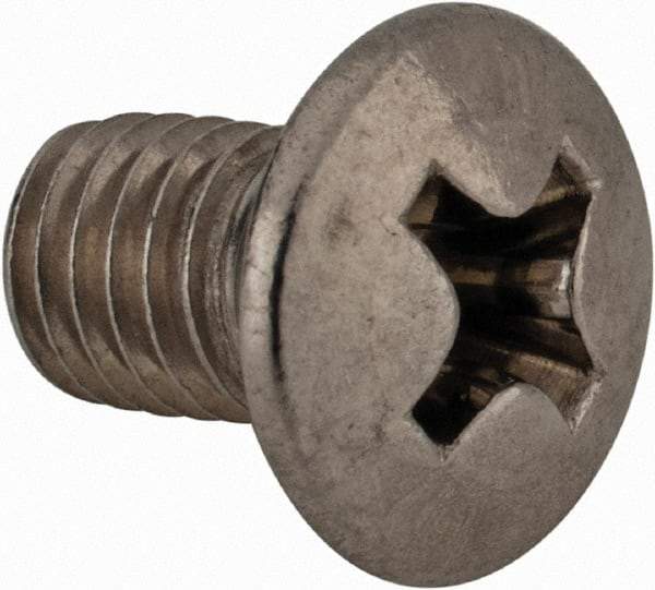 Value Collection - M5x0.80 Metric Coarse, 8mm OAL Phillips Drive Machine Screw - Oval Head, Grade 18-8 & A2 Stainless Steel, Uncoated, Without Washer - Exact Tool & Supply