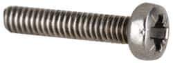 Value Collection - M6x1.00, 40mm Length Under Head Pozidriv Drive Machine Screw - Pan Head, Grade 18-8 & A2 Stainless Steel, Uncoated, Without Washer - Exact Tool & Supply